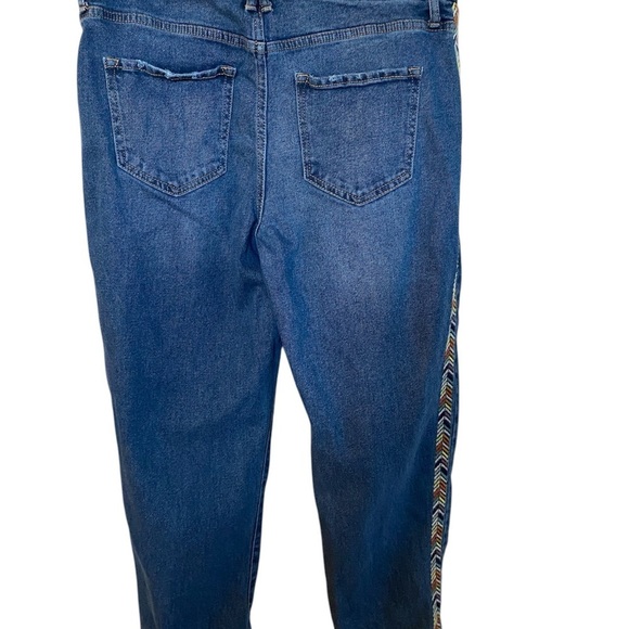 Blue Jeans with Rainbow Trim - Picture 2 of 4